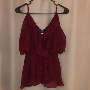 Maroon Short Sleeve Dress Shirt!